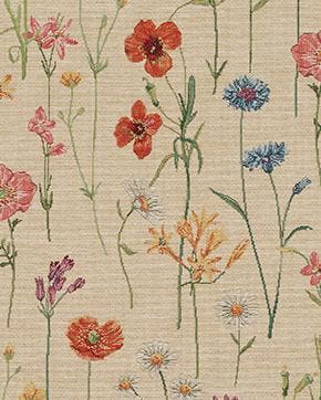Gobelin Wilde Bloemen Beige, Nieuw, Beige