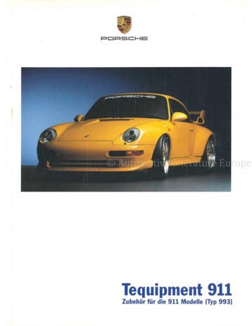 2002 PORSCHE 911 TEQUIPMENT BROCHURE DUITS, Boeken, Nieuw, Porsche, Author