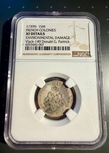 Franse koloniën. Louis XV (1715-1774). 2 Sols 1739-N,