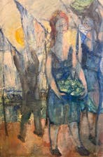 Jorge Rózsa Obermayer (1923-1997) - Fischerfrauen auf dem, Antiek en Kunst