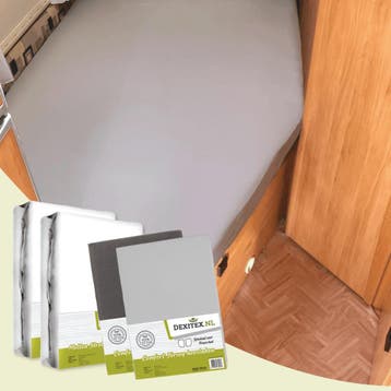Textielpakket Frans bed - 2 moltons en 2 hoeslakens - rechts, Eenpersoons, Verzenden, Nieuw, Wit