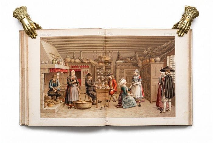 Auguste Racinet - Le Costume Historique. Cinq cents, Antiek en Kunst, Antiek | Boeken en Bijbels