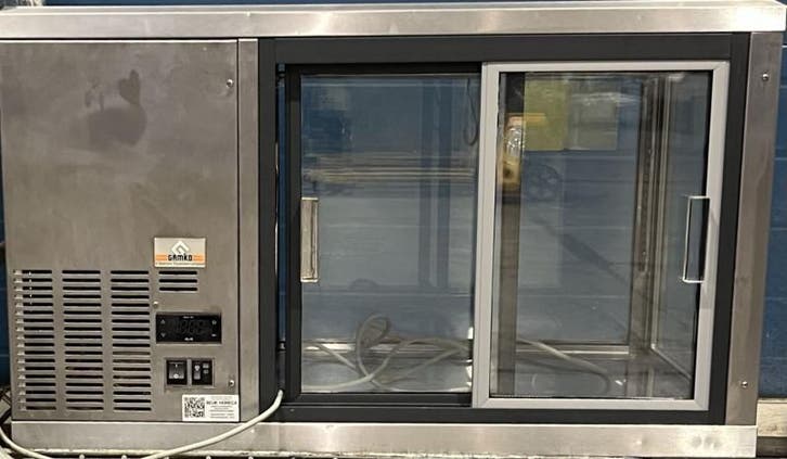 Occasion Gamko koelvitrine, Zakelijke goederen, Horeca | Keukenapparatuur, Gebruikt, Koelen en Vriezen, Ophalen