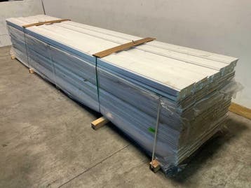 Veiling - 25x Vuren sponningplank wit gespoten 500x19,5x1,8c, Nieuw
