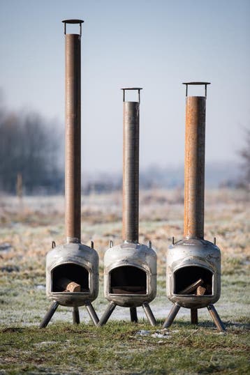 Terraskachel, terrashaard, tuinkachel uit een oude gasfles., Ophalen of Verzenden, Nieuw
