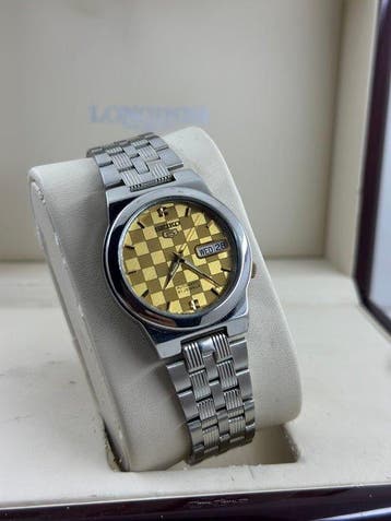 Seiko 5 Automatic – Japan Made – 7S26C checkerboard dial