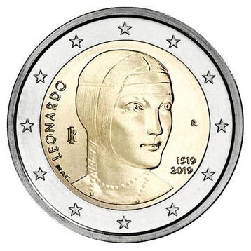 Italië 2 Euro Leonardo da Vinci 2019, Postzegels en Munten, Verzenden