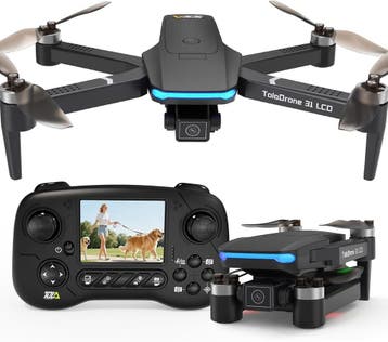 4K Drone - LCD Afstandsbediening | Retourdeal 53% Korting, Ophalen of Verzenden, Gebruikt