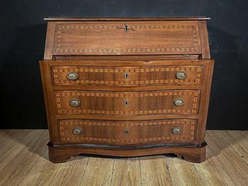 Hangoortafel - Hout - kommode met uitslaand blad