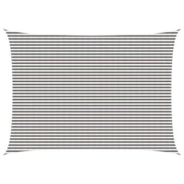 vidaXL Zonneschaduwzeil 5 x 7 m HDPE Rechthoekig Lichtgrijs, Verzenden, Nieuw