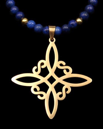 Lapis lazuli - Vloekbreker - Heilige Heksenknoop -