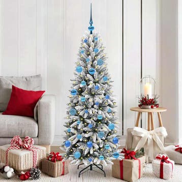 vidaXL Kunstkerstboom Wit 150 cm PVC en Plastic en Staal en, Verzenden, Nieuw
