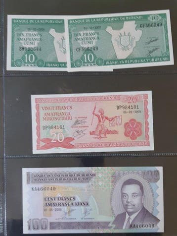 Wereld. - 55 Bankbiljetten - various dates (Zonder