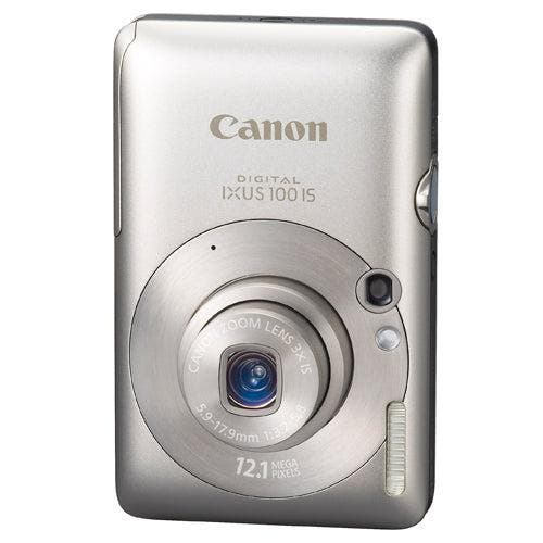 Canon IXUS 100 IS Digitale Compact Camera - Zilver, Audio, Tv en Foto, Fotocamera's Digitaal, Zo goed als nieuw, Verzenden