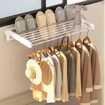 Wand Droogrek Opvouwbaar – 7 Stangen met Haken, Verzenden, Nieuw
