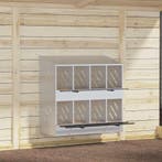 vidaXL Kippennestkast met 8 vakken gegalvaniseerd metaal, Verzenden, Nieuw