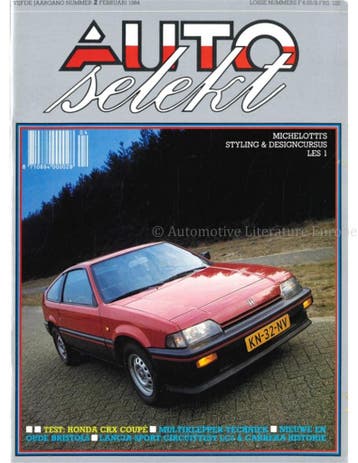 1984 AUTOSELEKT MAGAZINE 02 NEDERLANDS, Nieuw, Author