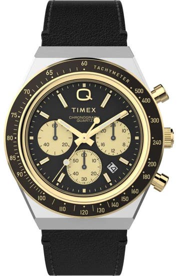 Timex TW2W64300 Q Chronograph horloge, Sieraden, Tassen en Uiterlijk, Horloges | Heren, Overige merken, Staal, Verzenden, Polshorloge