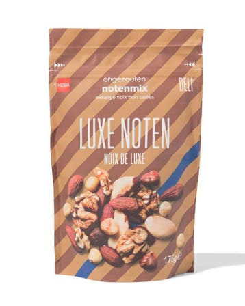 HEMA Luxe notenmix ongezouten 175g, Diversen, Levensmiddelen, Verzenden
