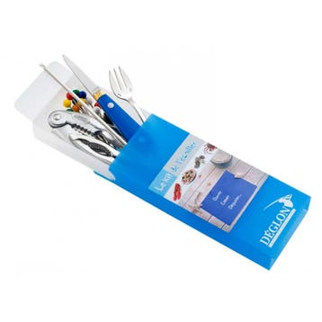 Déglon Complete visserskit – oestervorken & kreeftgereeds, Ophalen of Verzenden, Nieuw, Rvs of Chroom