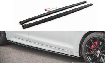 Zijskirts Diffusers Jaguar XJ X351 Glanzend Zwart, Ophalen of Verzenden, Nieuw