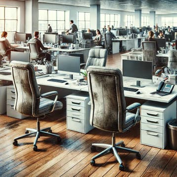 Bureaustoelen professioneel reinigen – Hygiënisch - fris, Schoonmaken bedrijfsruimte