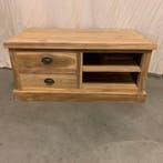 Teakhouten Salontafel met 4 lades - 100 x 60 cm - TTM Wonen, 50 tot 100 cm, Teakhout, Nieuw, Landelijk