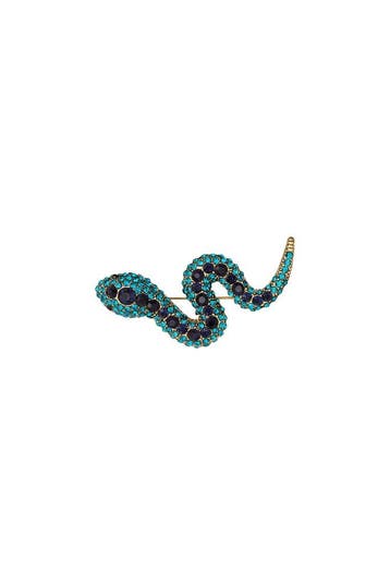 Goudlief Snake broche (Broches, Accessoires), Sieraden, Tassen en Uiterlijk, Broches, Verzenden, Nieuw, Groen, Overige materialen