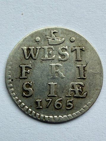 Nederland, West-Friesland Wapenstuiver 1765 R (Zonder