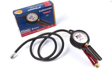 Pompklok Schrader Eurodainu 0,7-12bar Bandvulmeter, Verzenden, Nieuw