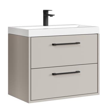 Badkamermeubel Florence 60cm Beige Badmeubel met wastafel, Huis en Inrichting, Verzenden, Nieuw, Wastafelkast