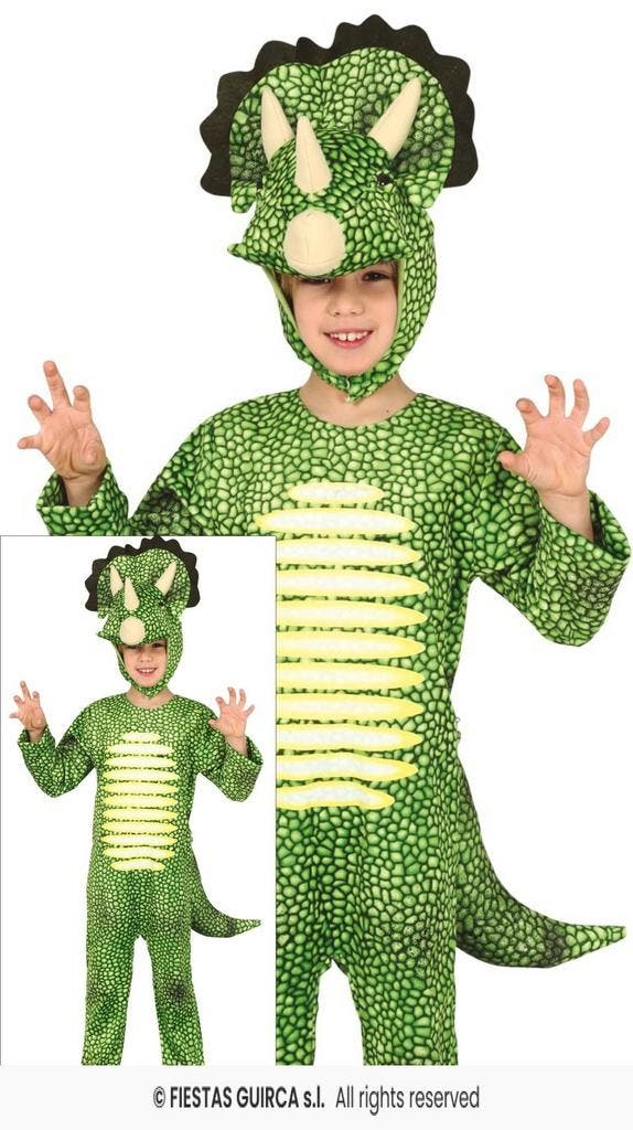 Dino kostuum triceratops kinderen, Hobby en Vrije tijd, Feestartikelen, Feestartikel, Nieuw, Verzenden