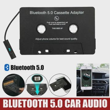 Bluetooth 5.0 Cassette Adapter voor Auto: Draadloze Muziek &, Verzenden