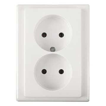 Stopcontact | Merten | System M (Inbouw, Wit), Doe-het-zelf en Verbouw, Elektra en Kabels, Verzenden, Nieuw