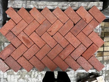 Oude gebakken keiformaten Zutphen (op pallets)..., Ophalen of Verzenden, Gebruikt, Klinkers