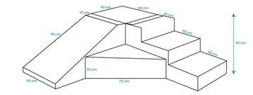 Kind Glijbaan | Foam Blokken | Premium | OP=OP, Ophalen of Verzenden, Nieuw, Glijbaan, Aanbouwonderdeel