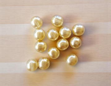 15 x Transparante DQ Glasparel – 10 mm – Kleur Chiffon, Ophalen of Verzenden, Nieuw, Kraal