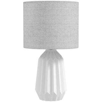TRUUSK Tafellamp - Bureaulamp - Nachtkastlamp Met Linnenkap, Verzenden, Nieuw