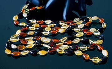 Amber Natuurlijke Baltische barnsteenketting - lengte 126