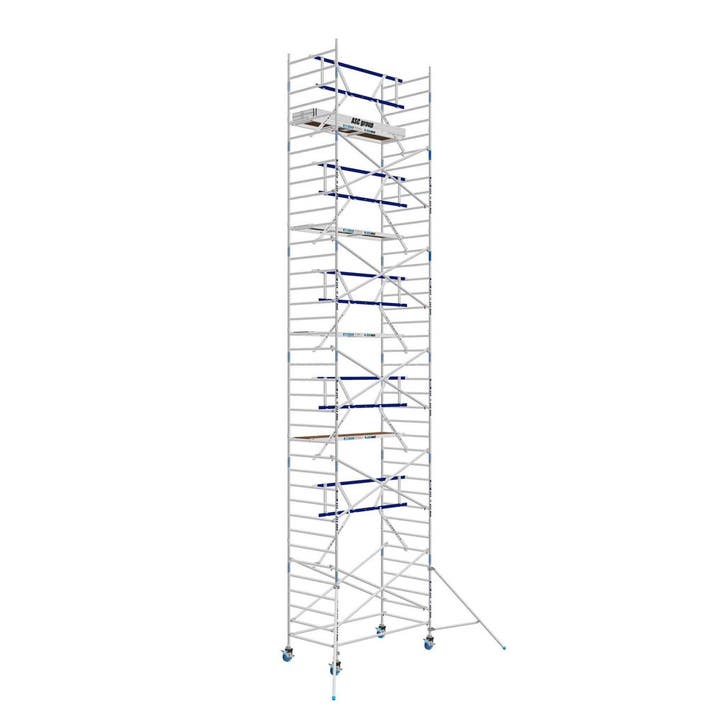 AGS Pro rolsteiger ASC 135 x 250 x 12,2 wh enkelzijdig, Doe-het-zelf en Verbouw, Steigers, Rolsteiger of Kamersteiger, Nieuw, 5 meter of hoger
