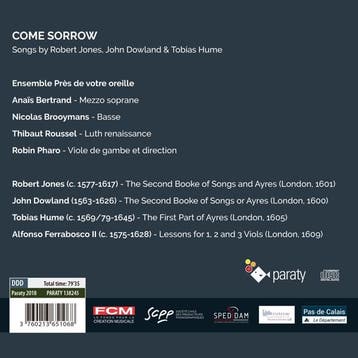 cd - ensemble pres de votre oreille robi - COME SORROW (n..., Verzenden, Zo goed als nieuw