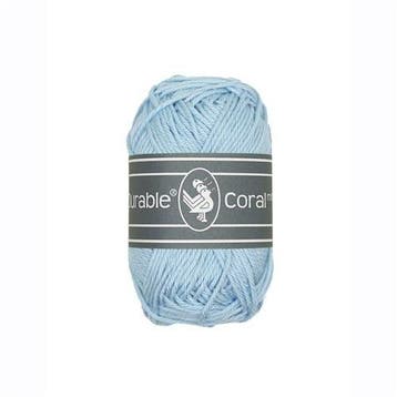 Durable Coral Mini 282 Light Blue - Haakgaren / Breigaren, Hobby en Vrije tijd, Ophalen of Verzenden, Nieuw, Breien of Haken, Wol of Garen