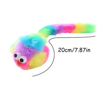Regenboog Pluche Ratten Speeltje Duurzaam Kattenspeelgoed, Verzenden, Nieuw