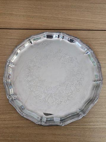 20th century silverplated large tray - Dienblad - Verzilverd, Antiek en Kunst