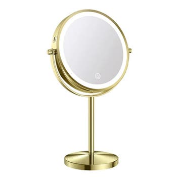 Make-up spiegel staand 10x vergrotend met dimbare LED, Verzenden, Nieuw