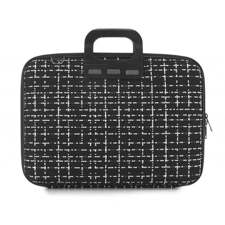 Bombata Tweed 15 inch Nylon Laptoptas - 15,6 inch - Zwart, Computers en Software, Laptoptassen, Nieuw, Verzenden