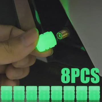 8x Lichtgevende Ventieldopjes voor Auto, Motor & Fiets - Nac, Verzenden, Nieuw