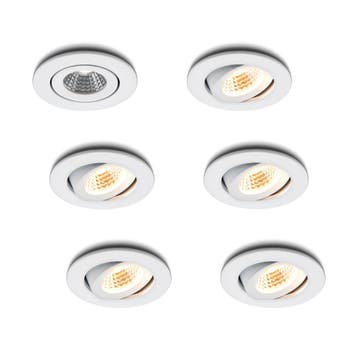 Ledisons LED-inbouwspot Midi wit 3W dimbaar, Ophalen of Verzenden, Nieuw