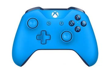 Xbox One S Controller - Blauw - Microsoft (origineel) Xbox, Ophalen of Verzenden, Zo goed als nieuw