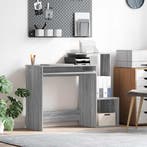 vidaXL Bureau met lade Grijs Sonoma 106 x 41 x 88.5 cm, Verzenden, Nieuw